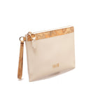 1A Classe Alviero Martini Java City Linie 
Flache Clutch mit Armband in der Farbe Elfenbein PN07