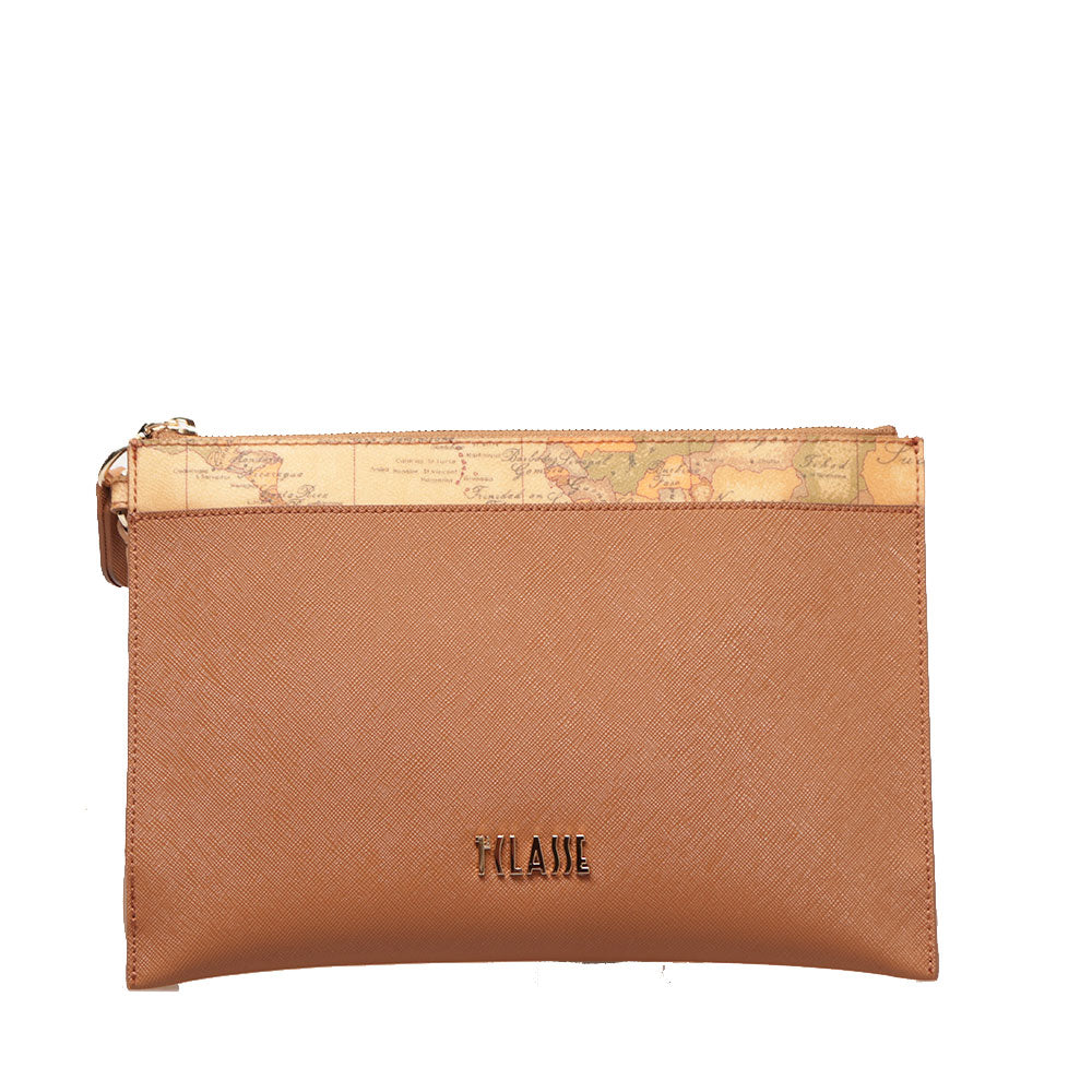Clutch Piatta con Polsiera 1A Classe Alviero Martini linea Java City color Tabacco PN07