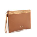 Flache Clutch mit Armband 1A Classe Alviero Martini Java City Linie Tabakfarbe PN07