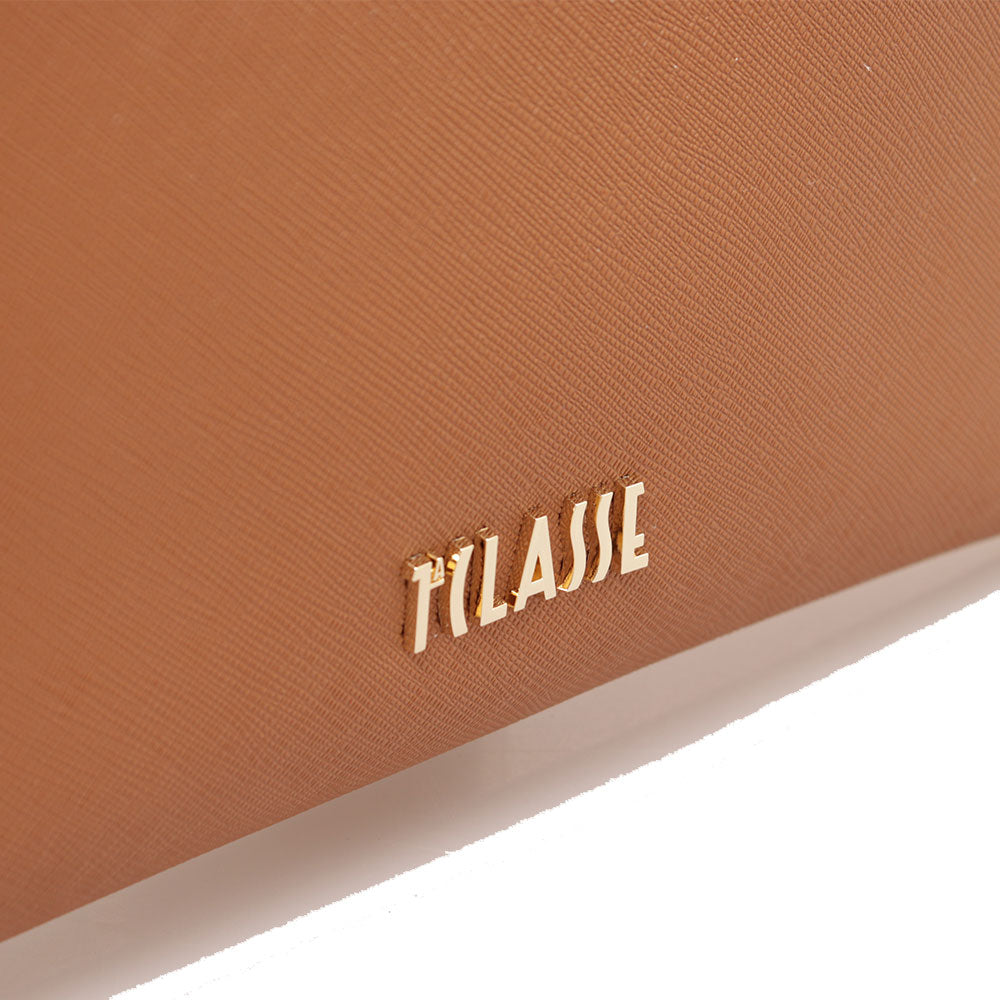 Flache Clutch mit Armband 1A Classe Alviero Martini Java City Linie Tabakfarbe PN07