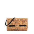 Damen-Clutch mit Schultergurt 1A Classe Alviero Martini 3D Geo-Linie, Geo Classic und schwarze Farbe PN69