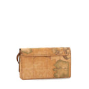 Women's Clutch Bag with Shoulder Strap 1A Classe ALVIERO MARTINI 3D Geo in Geo Classic and Chestnut - PN69