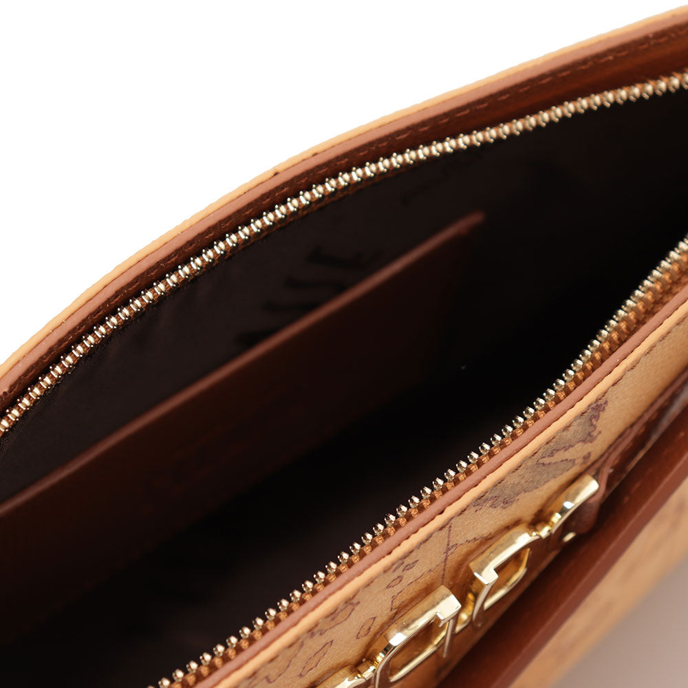 1A Classe Alviero Martini 3D Geo Linie PN71
Damen Clutch mit Hülle in Geo Classic und Braun Farbe 