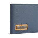 Portafoglio Uomo con Portamonete 1A Classe Alviero Martini linea Trip Leather in Pelle Blu Denim PN81