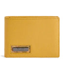 Portafoglio Uomo con Portamonete 1A Classe Alviero Martini linea Trip Leather in Pelle Giallo Senape PN81
