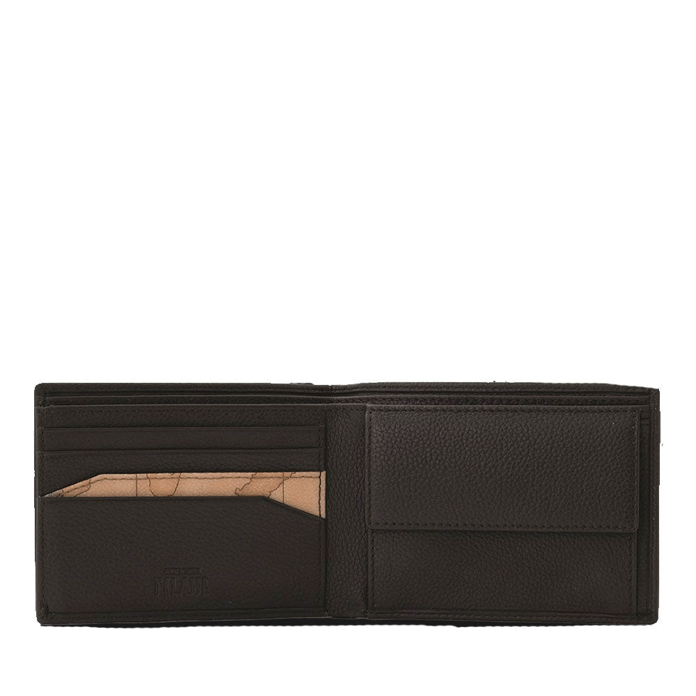 Portafoglio Uomo con Portamonete 1A Classe Alviero Martini linea Trip Leather in Pelle Giallo Senape PN81