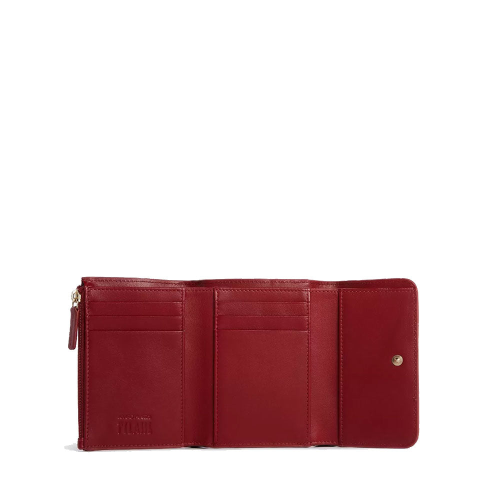 Kleine Damenbrieftasche mit Knopf 1A Classe Alviero Martini Flying City Linie Pearl Red PN87