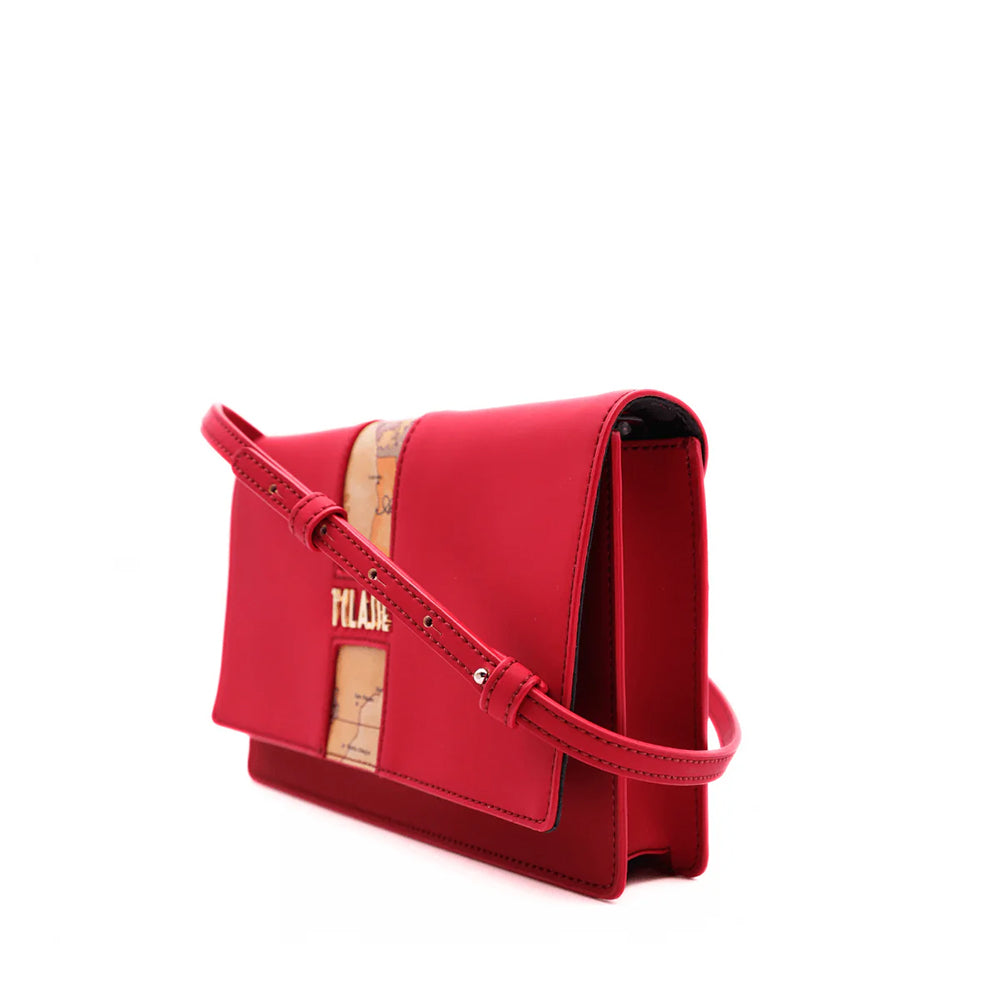 Pochette Donna con Tracolla 1A Classe Alviero Martini linea Journey Geo Rosso Scuro PN96