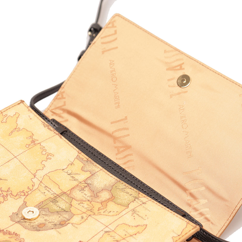 Crossbody Clutch with Flap 1A Classe ALVIERO MARTINI Heritage Geo in Geo Classic and Black - PO40