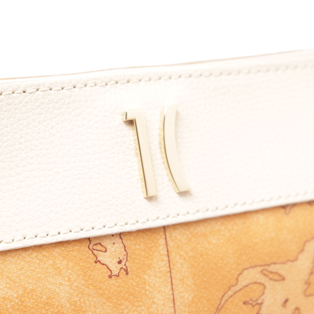 Clutch with Wrist Handle 1A Classe ALVIERO MARTINI Heritage Geo in Geo Classic and Ivory - PO41