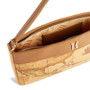 Clutch Bag with Wristlet 1A Classe ALVIERO MARTINI Heritage Geo in Geo Classic and Tan PO41