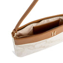 Clutch Bag with Wristlet 1A Classe ALVIERO MARTINI Heritage Geo in Geo White and Tan PO41