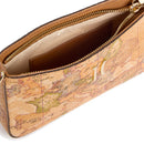 Pochette Donna con Catena 1A Classe Alviero Martini linea Vela Bag in Nappa stampa Geo Classic PO52