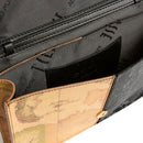 Pochette con Patta e Tracolla 1A Classe Alviero Martini linea Eclipse Geo stampa Geo Night e Geo Classic PO73