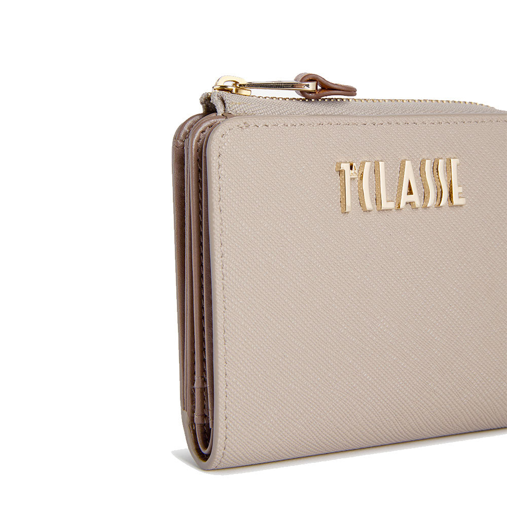 Portafoglio Donna Piccolo con Zip 1A Classe Alviero Martini linea Windy City Greige PO93