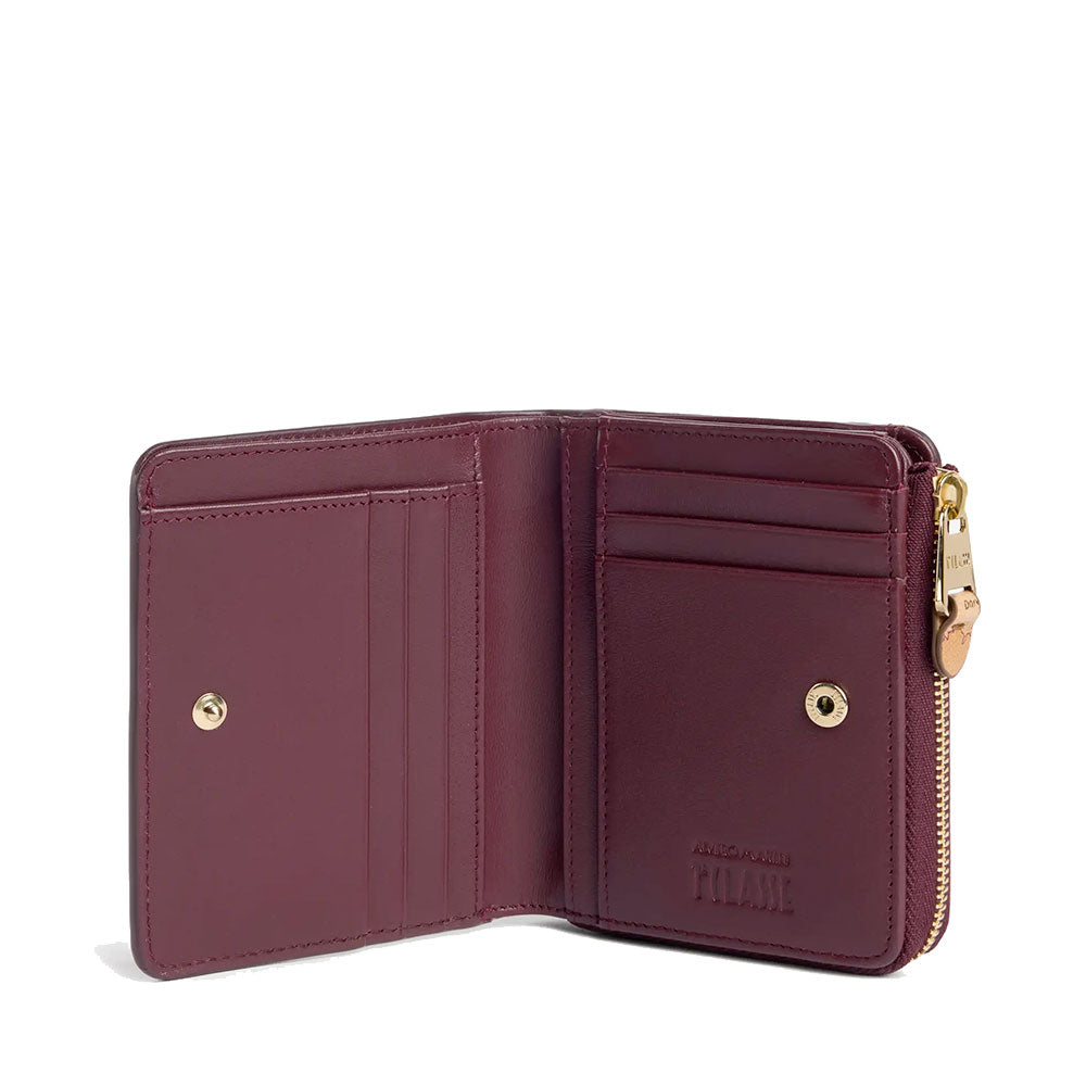 Portafoglio Donna Piccolo con Zip 1A Classe Alviero Martini linea West City Bordeaux PO93