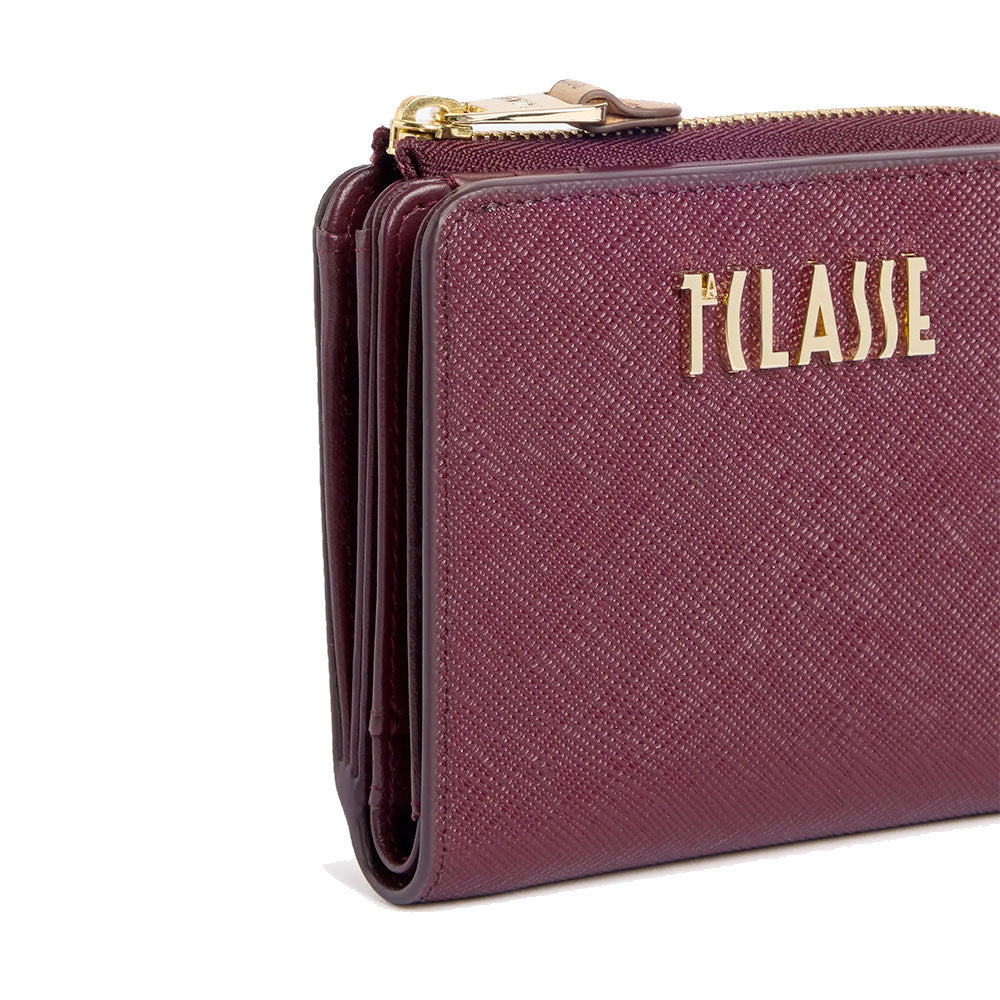 Portafoglio Donna Piccolo con Zip 1A Classe Alviero Martini linea West City Bordeaux PO93
