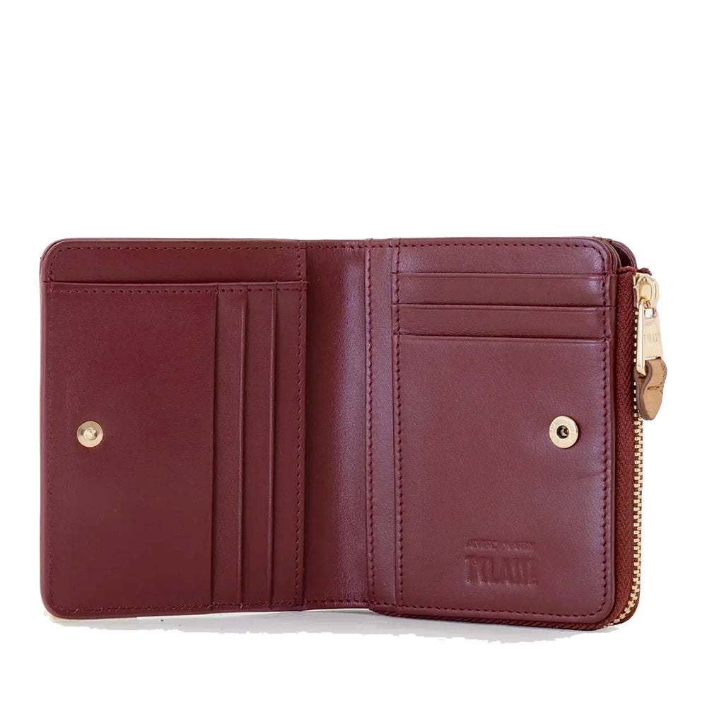 Portafoglio Donna Piccolo con Zip 1A Classe Alviero Martini linea Windy City Rosso Acero PO93