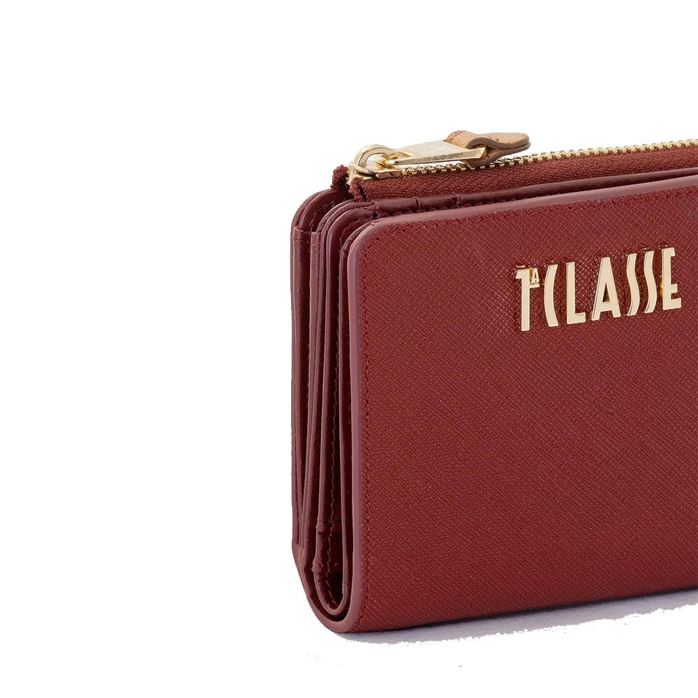 Portafoglio Donna Piccolo con Zip 1A Classe Alviero Martini linea Windy City Rosso Acero PO93