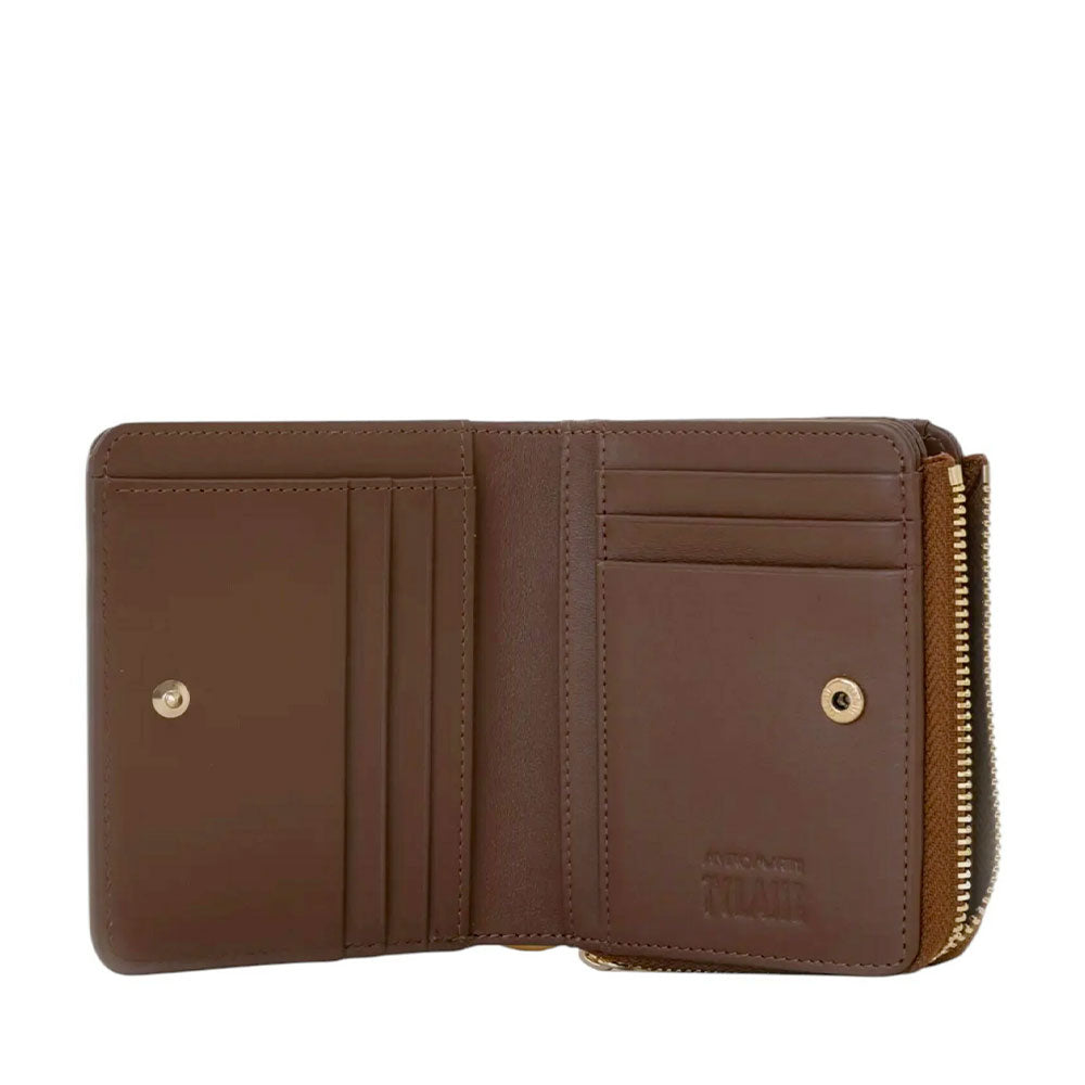 Portafoglio Donna Piccolo con Zip 1A Classe Alviero Martini linea Windy City Castagna PO93