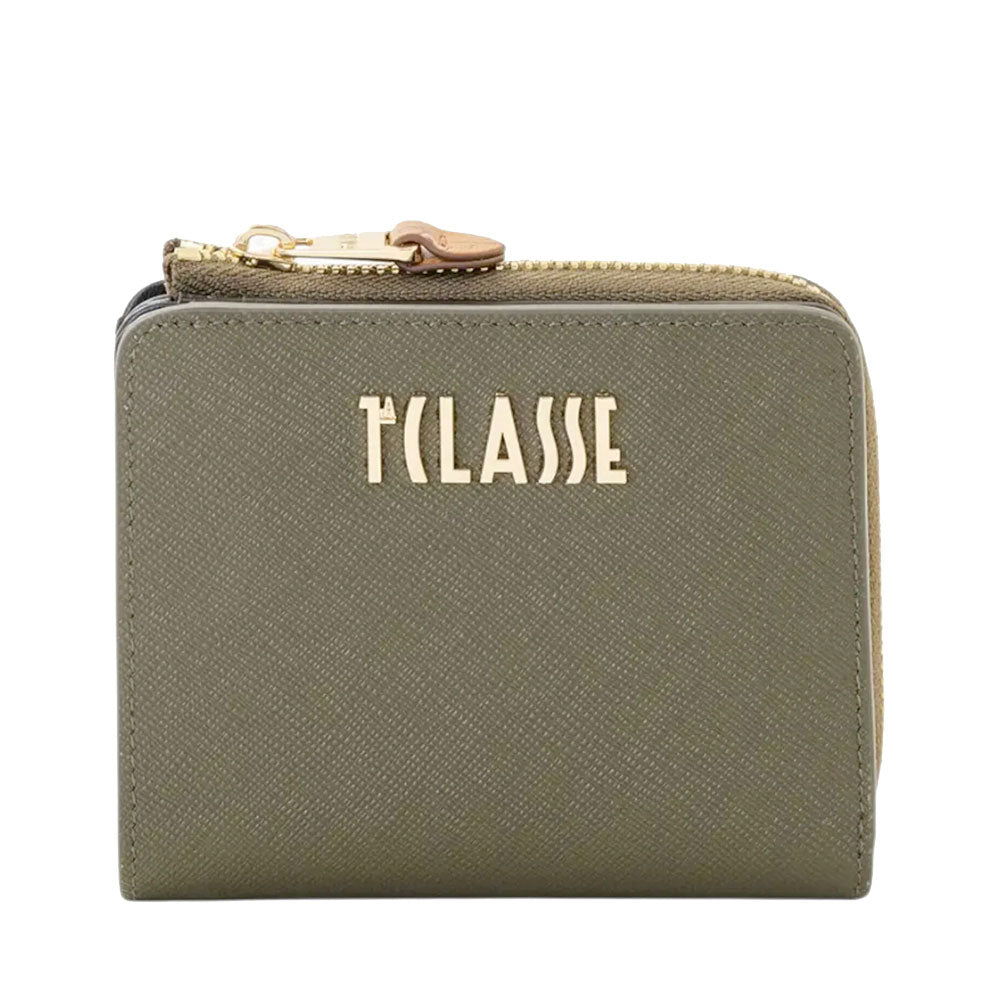 Portafoglio Donna Piccolo con Zip 1A Classe Alviero Martini linea Windy City Verde Muschio PO93