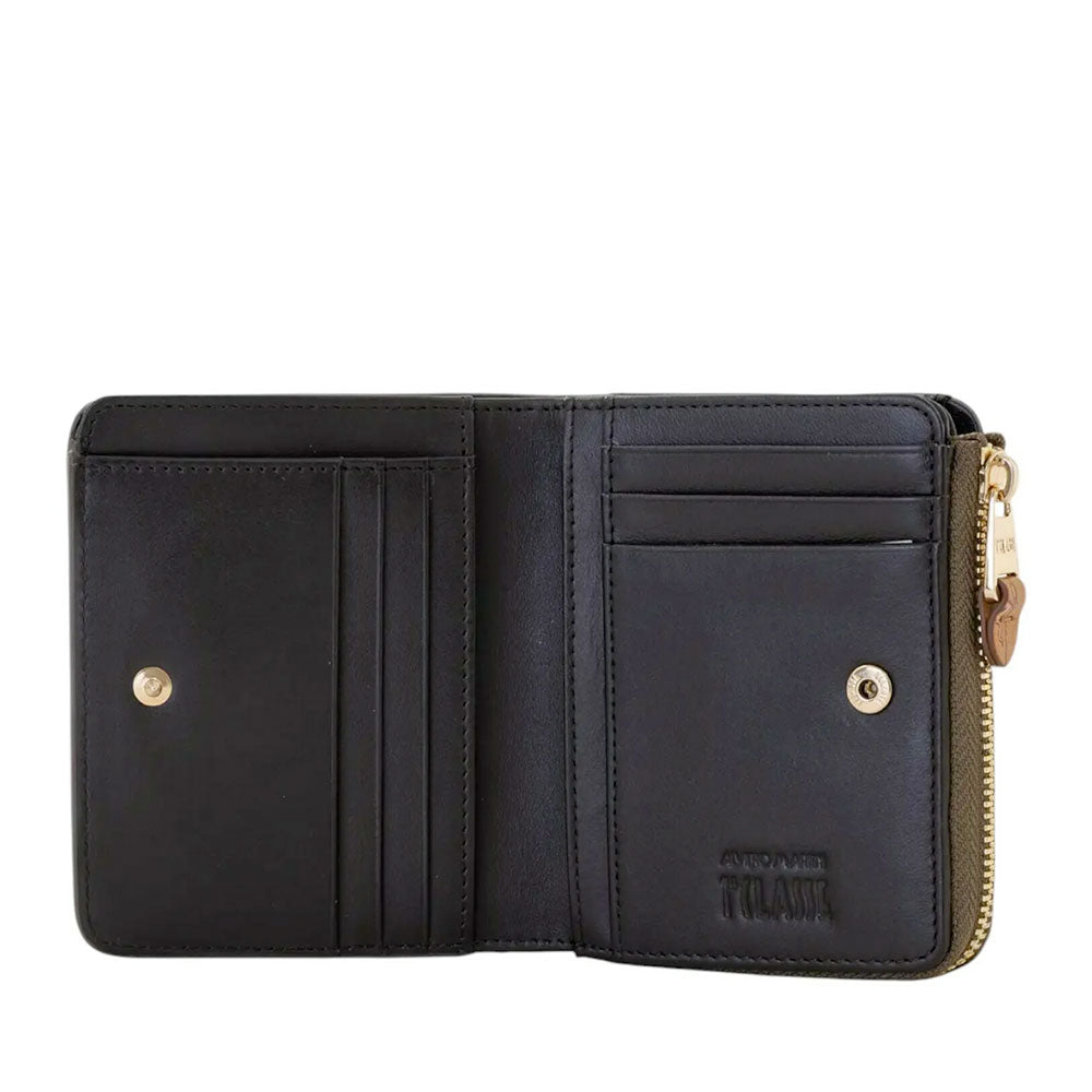 Portafoglio Donna Piccolo con Zip 1A Classe Alviero Martini linea Windy City Verde Muschio PO93
