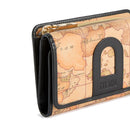 Portafoglio Donna con Bottone 1A Classe Alviero Martini linea Highland Soft Geo Classic e Nero PO96