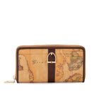 Portafoglio Donna Zip Around 1A Classe Alviero Martini linea Valley Geo Mogano e Geo Classic PP01