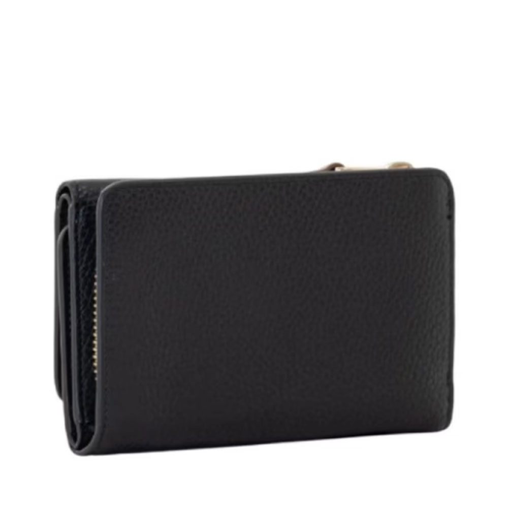 Portafoglio Donna Medio con Bottone 1A Classe Alviero Martini linea Castle Leather in Pelle Nera PP10