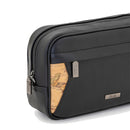 Pouch Uomo 1A Classe Alviero Martini linea Western Leather in Pelle Nera PP20