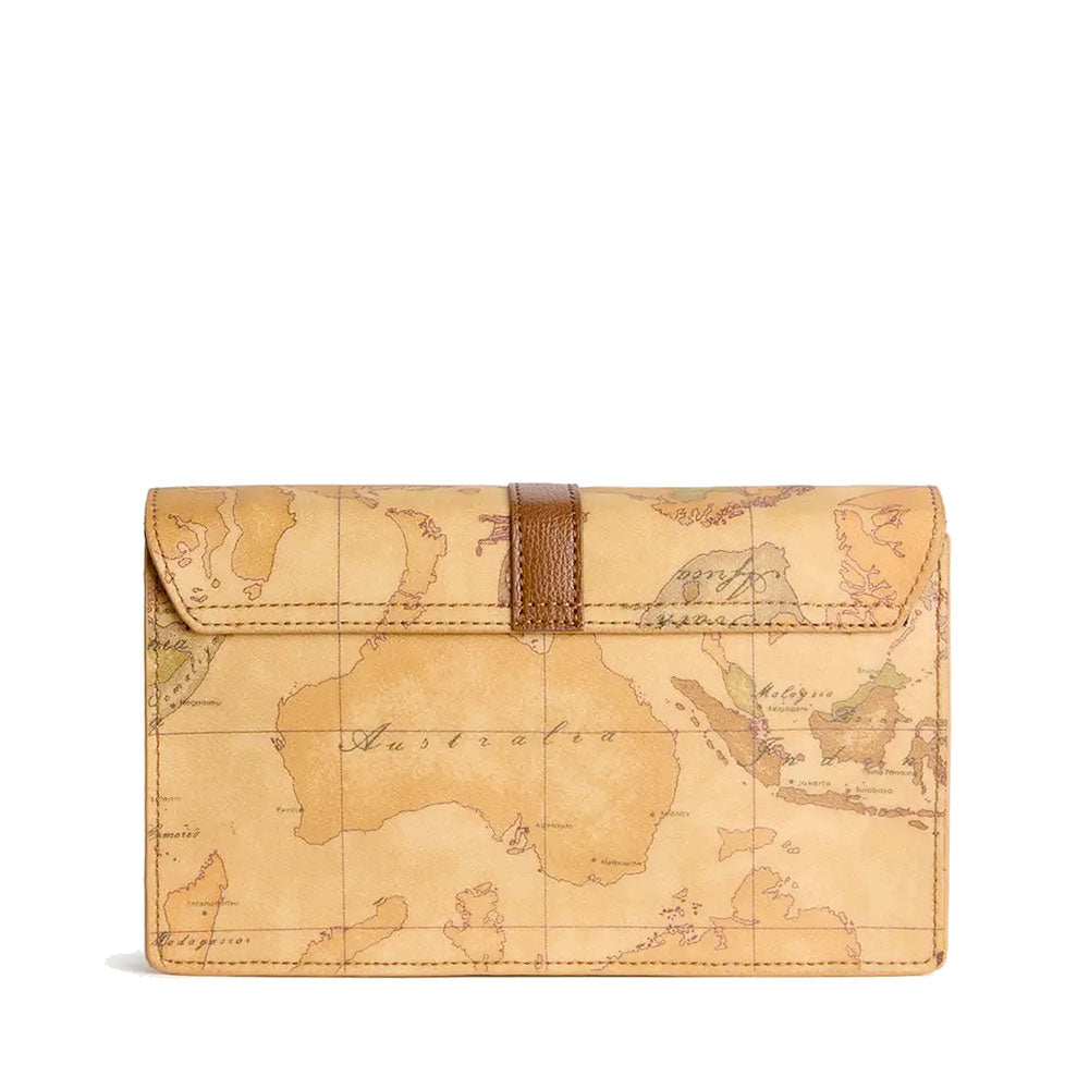 Pochette con Pattina e Tracolla 1A Classe Alviero Martini linea Valley Geo Geo Classic e Castagna PP25