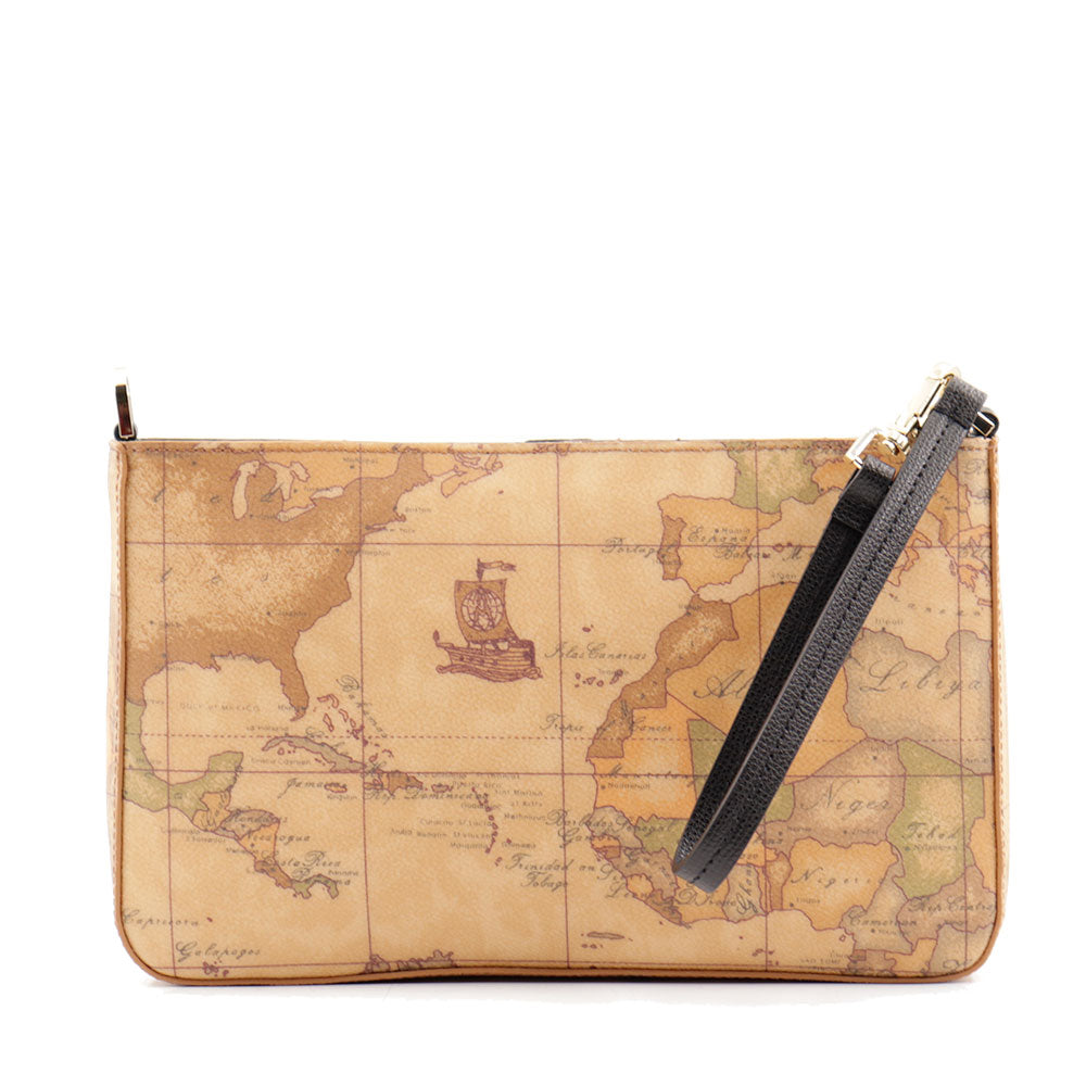 Pochette con Manichetto 1A Classe Alviero Martini linea Valley Geo colore Geo Classic e Nero PP26