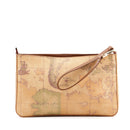 Clutch Bag with Wristlet 1A Classe ALVIERO MARTINI Valley Geo in Geo Classic and Chestnut PP26