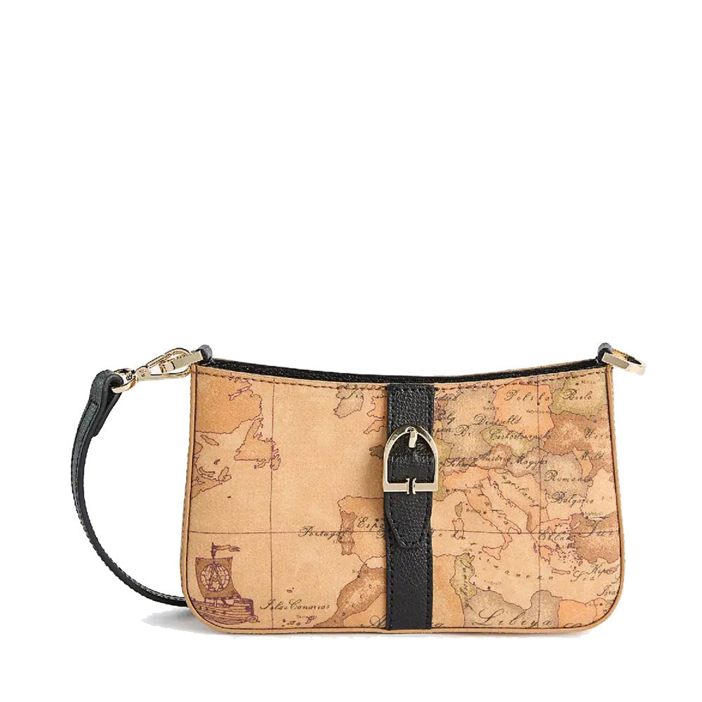Pochette con Tracolla 1A Classe Alviero Martini linea Valley Geo colore Geo Classic e Nero PP27