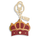 Portachiavi Donna con Corona 1A Classe Alviero Martini in Pelle Rosso Acero PP41