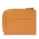 Portafoglio Porta Carte PIQUADRO In Pelle Arancione Linea Atlas Chiuso con Zip - PP4822S138R