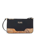 Tracollina Donna 1A Classe Alviero Martini linea Frost Geo in Tessuto Gommato Nero PP54