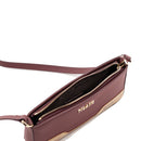 Tracollina Donna 1A Classe Alviero Martini linea Frost Geo in Tessuto Gommato Bordeaux PP54