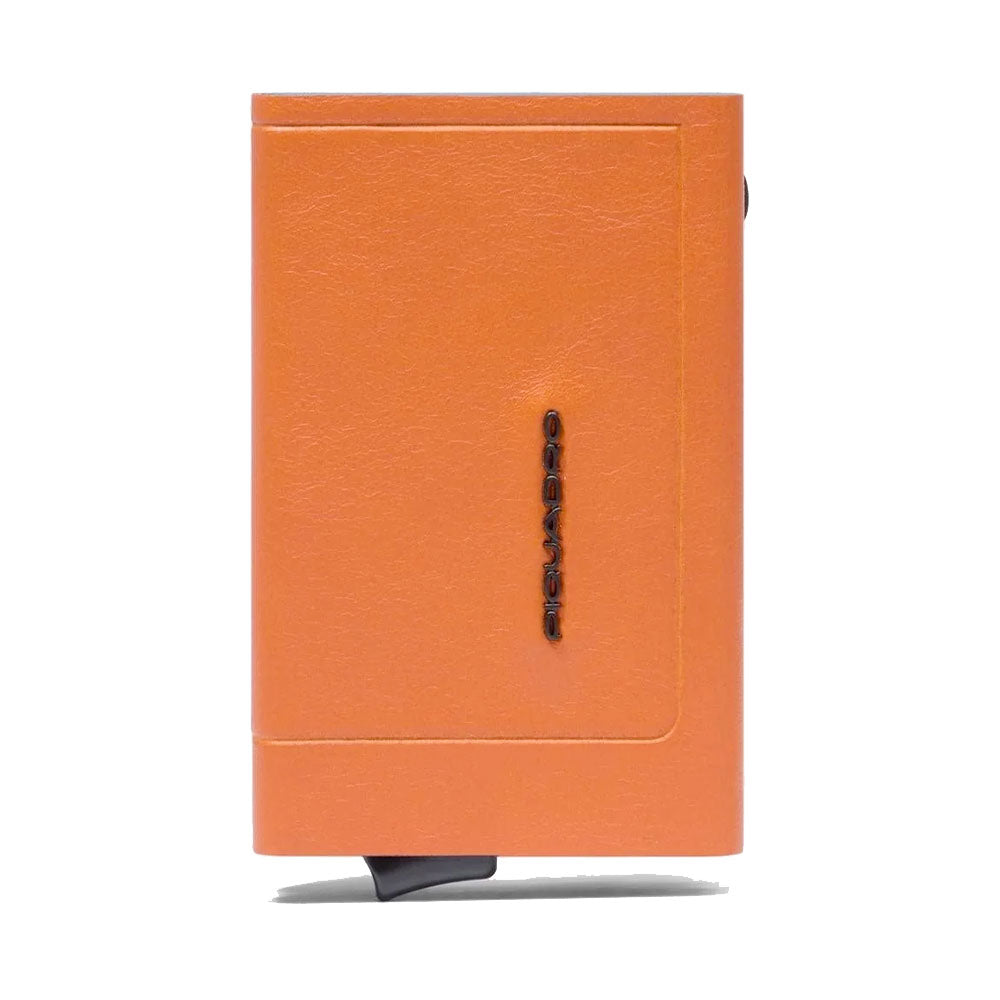 Portacarte PIQUADRO in Pelle e Alluminio con RFID Colore Arancione Linea Atlas - PP5585S138R