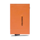 PIQUADRO Kartenetui aus Leder und Aluminium mit RFID in Orange Modell Atlas - PP5585S138R