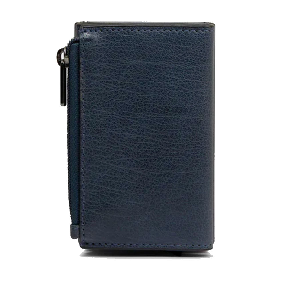 Portacarte PIQUADRO in Pelle e Alluminio con RFID Colore Avio Linea Solm - PP5585S141R