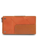 Portacarte PIQUADRO in Tessuto e Pelle e Alluminio con RFID Colore Arancione - Cuoio - PP5585W138R