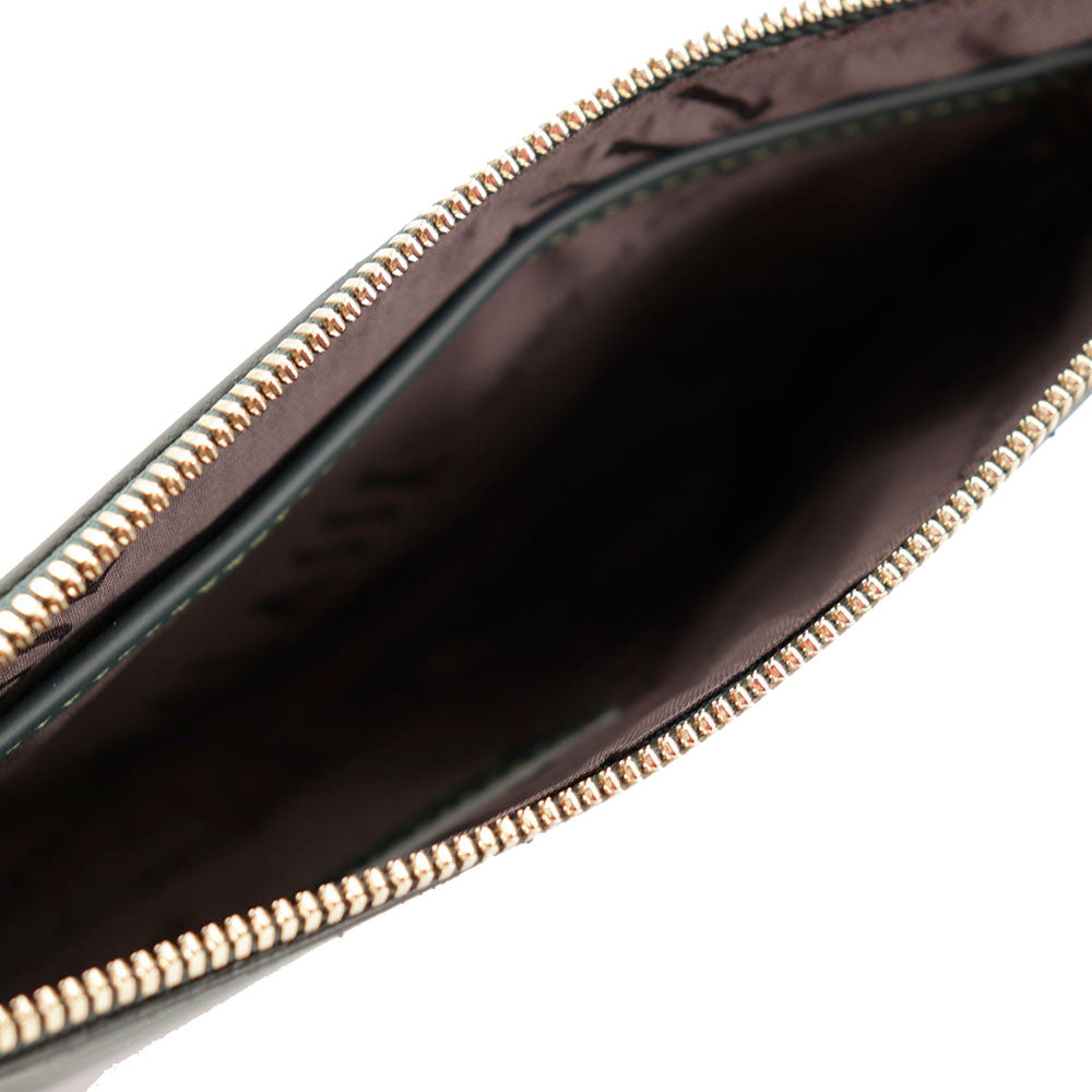 Clutch Donna 1A Classe Alviero Martini linea Frost Geo in Tessuto Gommato Verde Bottiglia PP55