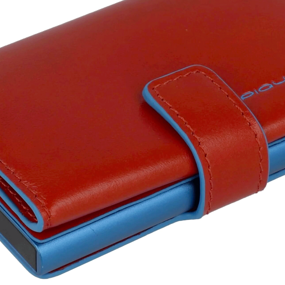 Portacarte PIQUADRO in Pelle e Alluminio con RFID in Pelle Cuoio  - PP5649B2RBLR