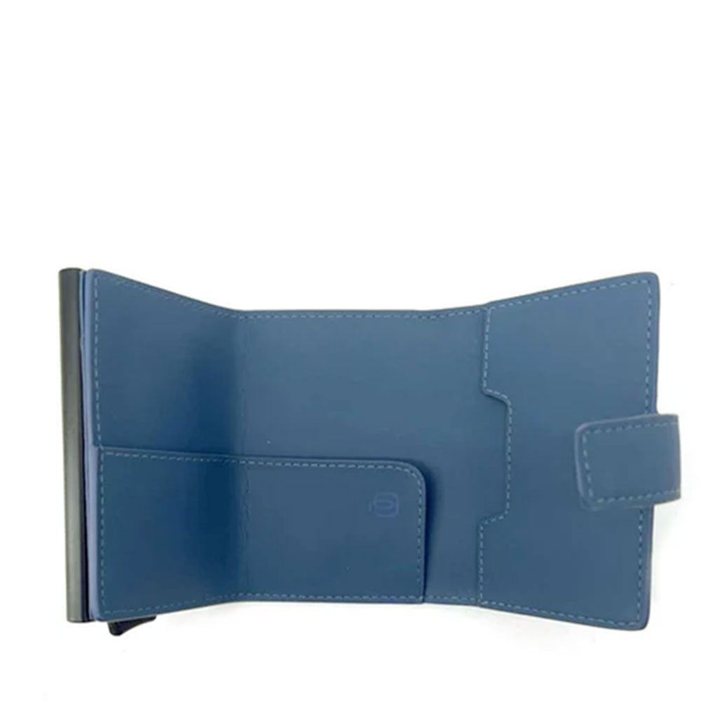 Portacarte PIQUADRO in Tessuto e Alluminio con RFID Colore Avio Linea Corner 2.0 - PP5649C2OWR