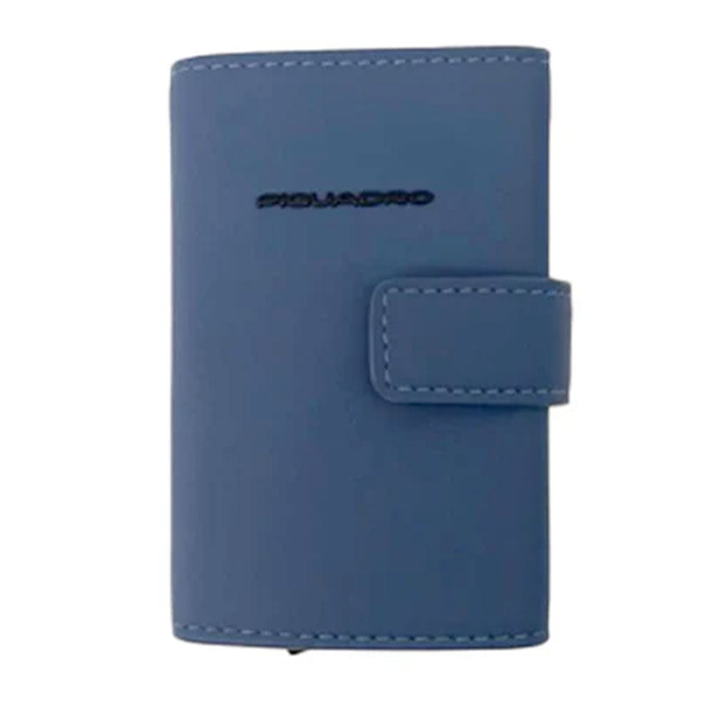 Portacarte PIQUADRO in Tessuto e Alluminio con RFID Colore Avio Linea Corner 2.0 - PP5649C2OWR