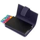 PIQUADRO Kartenetui aus Stoff und Aluminium mit RFID in Blau Modell Corner 2.0 - PP5649C2OWR