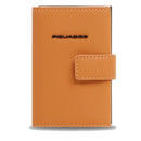 PIQUADRO Kartenetui aus Stoff und Aluminium mit RFID in Cognac Modell Corner 2.0 - PP5649C2OWR