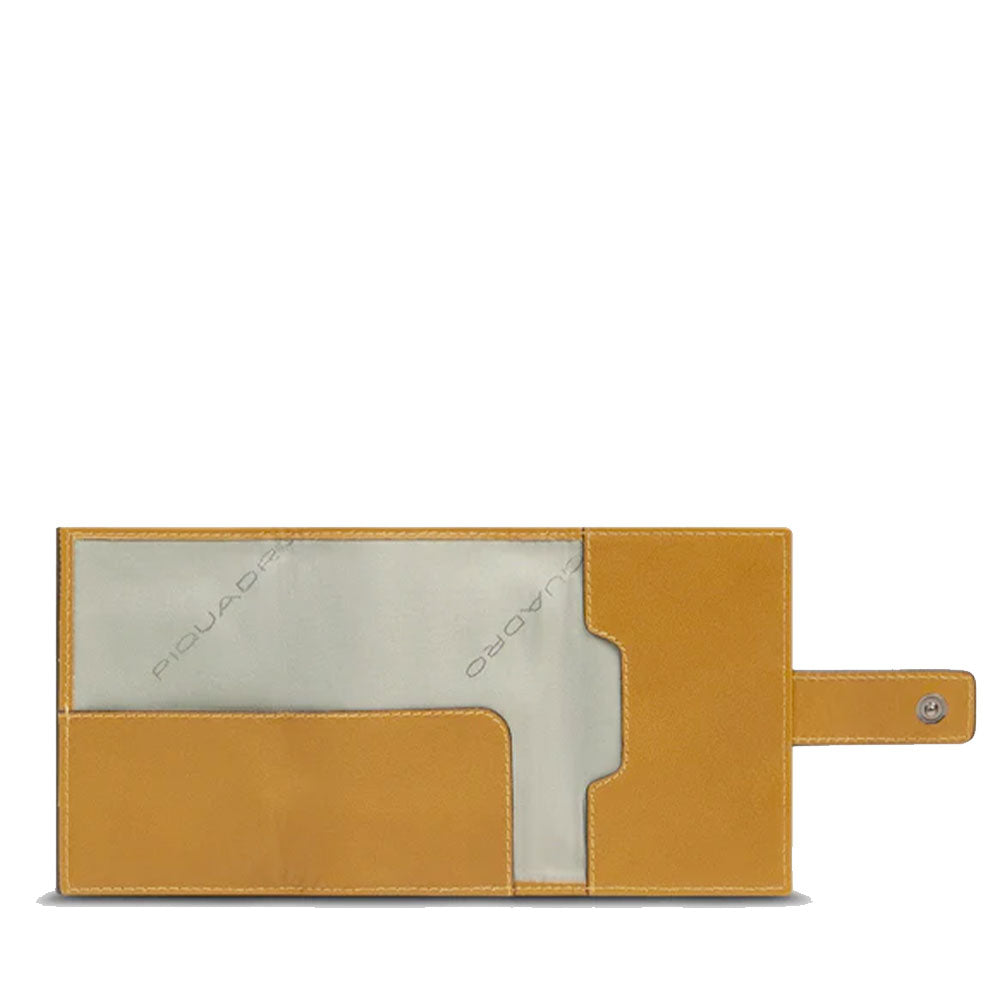 Portacarte PIQUADRO in Tessuto e Alluminio con RFID Colore Senape Linea Pq - Earth - PP5649S137R