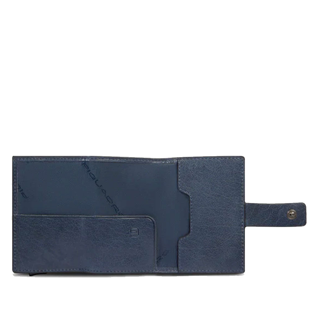 Portacarte PIQUADRO in Pelle e Alluminio con RFID in Pelle Avio - PP5649S141R